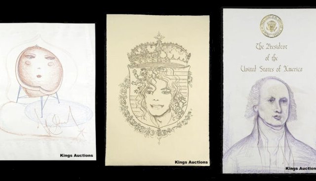 Polémica por la subasta de los dibujos de Michael Jackson